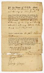 Probated will of Neil McDonald, 1779