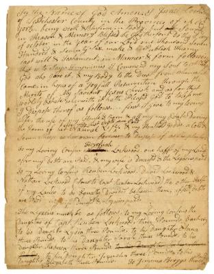 Probated will of Israel Lockwood, 1779