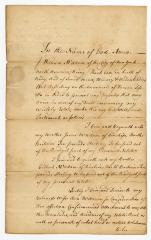Probated will of William McAdam, 1779