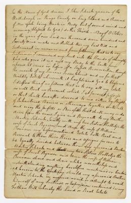 Probated will of John Schenck, 1779