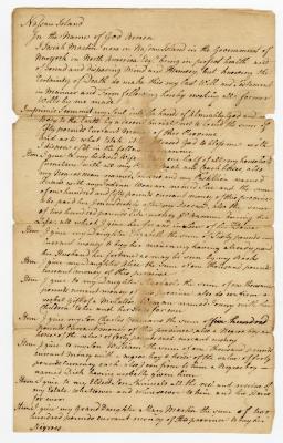 Probated will of Josiah Martin, 1779