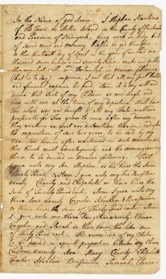 Probated will of Stephen Martin, 1779
