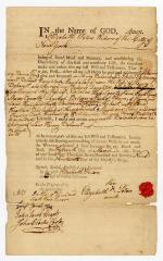 Probated will of Elizabeth Peters, 1779