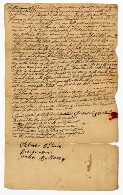 Probated will of Joseph Scribner, 1779