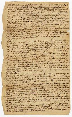 Probated will of Edward Perine, 1779