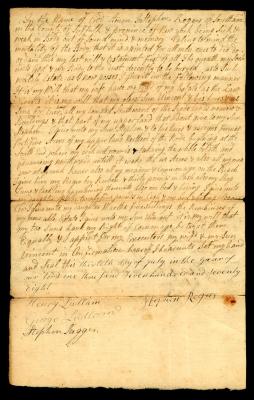 Probated will of Stephen Rogers, 1779