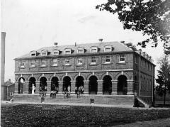 Thomas Indian School Photograph.  Exteror View of  Boys Dormitory