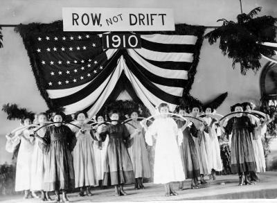 Thomas Indian School Photograph, Rainbow Drill at Closing Exercises