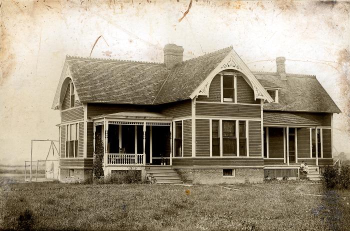 Thomas Indian School Photograph.  Exterior View of Hospital Building