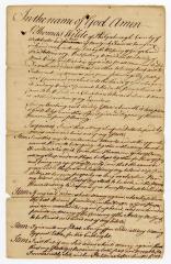 Probated will of Thomas Wilde, 1779