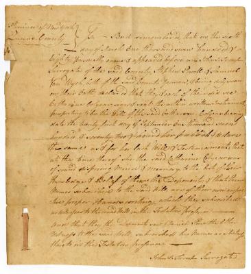 Probated will of Catharine Colyers, 1780