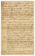Probated will of James Carew, 1780