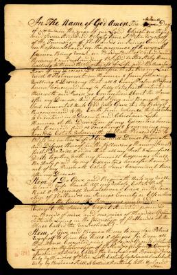 Probated will of Peter Wykoff, 1779