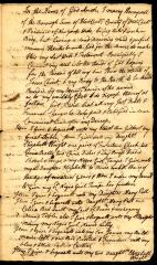 Probated will of Mary Honeywell, 1780