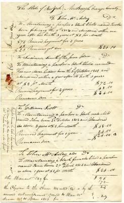 Payments for children born to enslaved persons in Newburgh, August 13, 1806
