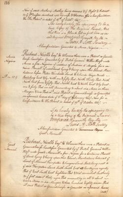 Confirmation of letters patent issued to Groot Manuel