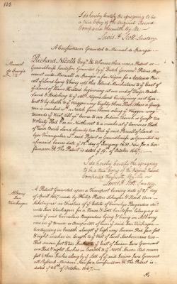 Confirmation of letters patents issued to Manuel de Spangie