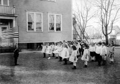 Flag Salute, Inwood School, ca. 1915. Hempstead, NY