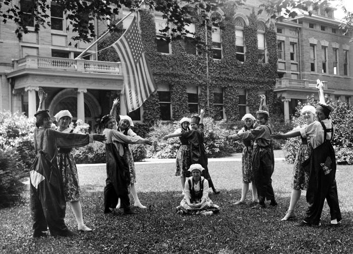 Penn Yan Schools. Folk Dance - Academy Girls, ca. 1915