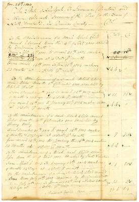 Payment for children born to enslaved persons in North Hempstead, March 26, 1804