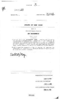 NYS Bill and Veto Jackets: 2020, Chapter 5