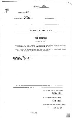 NYS Bill and Veto Jackets: 2020, Chapter 13