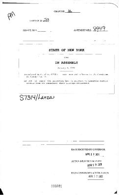 NYS Bill and Veto Jackets: 2020, Chapter 26