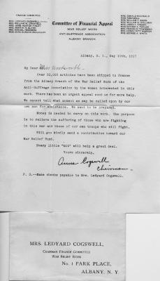 War Relief Letter
