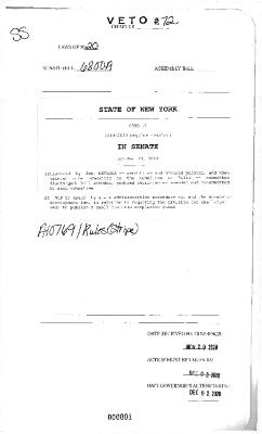 NYS Bill and Veto Jackets: 2020, Veto 72