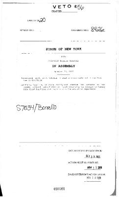 NYS Bill and Veto Jackets: 2020, Veto 56