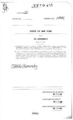 NYS Bill and Veto Jackets: 2020, Veto 73