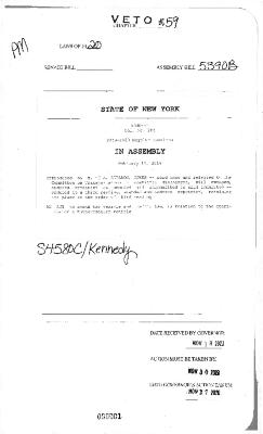 NYS Bill and Veto Jackets: 2020, Veto 59