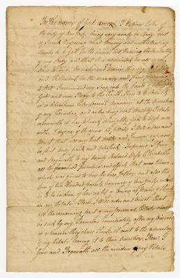 Probated will of William Lake, 1783