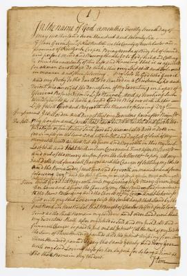 Probated will of Isaac Guion Jr., 1783