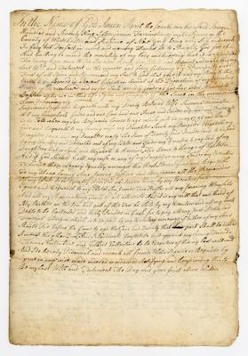 Probated will of Benjamin Farrington, 1783
