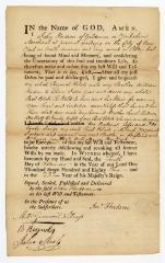Probated will of John Hudson, 1783