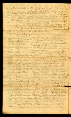 Probated will of John Haines, 1783