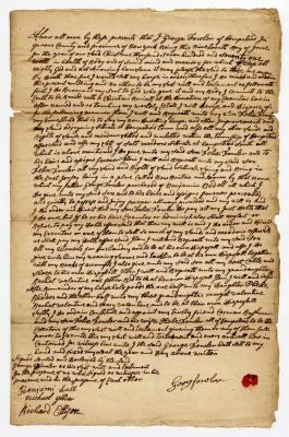 Probated will of George Fowler, 1783