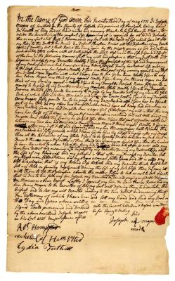Probated will of Joseph Mapes, 1783