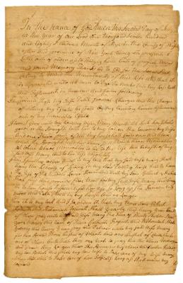 Probated will of Andrew Merrit, 1783