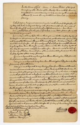Probated will of James Pitcher, 1783