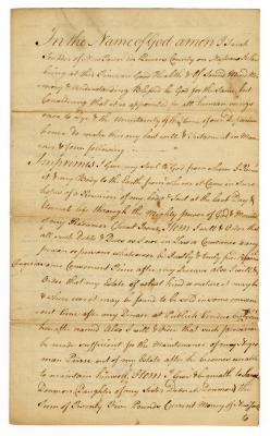 Probated will of Sarah Scudder, 1783