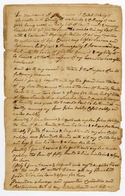 Probated will of Caleb Oakley, 1783