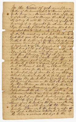 Probated will of James Poillon, 1783