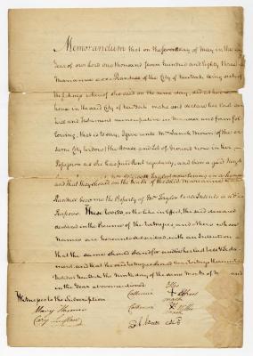 Probated will of Marianne Randal, 1783