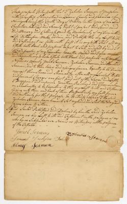 Probated will of Zebulon Seaman, 1783