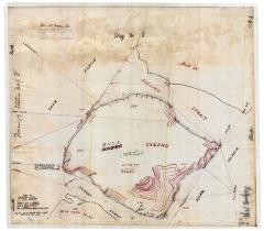 Map of Moose Island, Located in Lake Placid