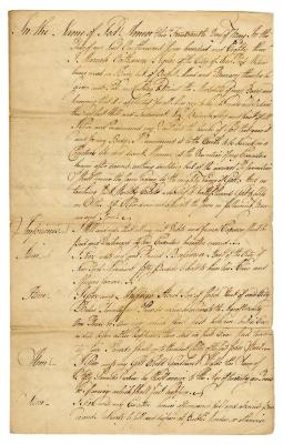 Probated will of Maria Catherine Seiglar, 1783