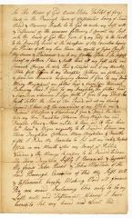 Probated will of John George Tablet, 1783