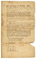 Probated will of John Watkins, 1783